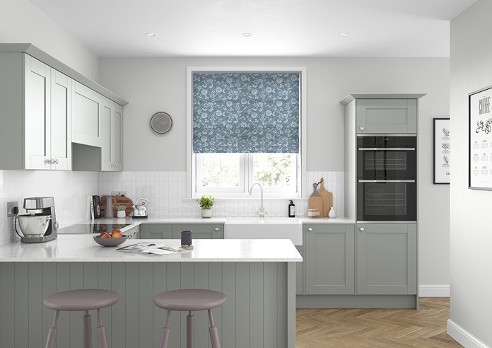 Bird Garden, Denim - Twist&Fit Roman Blind - Image 5